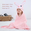 Picture of MICHLEY Cartoon Hooded Baby Towel Unisex, Premium Soft Swimming Bathrobe Large Washcloths 27.5" x 45.5" for 0-7T (Rabbit)