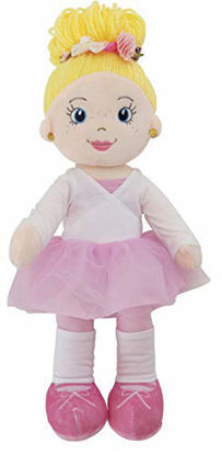 Picture of Playtime by Eimmie Soft Doll - Ballerina Rag Doll- 14 Inch Ballet Soft Toy- Plush Doll for Kids - Plush Toy- Ballerina Cloth Doll for Girl- Soft Doll Baby