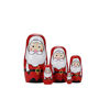 Picture of Yoption 5Pcs Russian Matryoshka Dolls Handmade Wooden Santa Claus Nesting Dolls Set for Kids Christmas Birthday Toy Gift (Santa Claus)