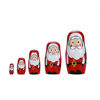 Picture of Yoption 5Pcs Russian Matryoshka Dolls Handmade Wooden Santa Claus Nesting Dolls Set for Kids Christmas Birthday Toy Gift (Santa Claus)