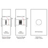 Picture of Earl Diamond Security Peek Peep Holes for Door, 220-Degree Large Door Viewer Front Door Peepholes for Home Office Hotel with Heavy Duty Privacy Cover for 1-21/32" to 2-1/8" Doors, Satin Nickel Finish