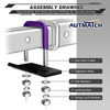 Picture of AUTMATCH Hitch Tightener Anti-Rattle Clamp, Heavy Duty Steel Stabilizer for 1.25 and 2 inch Trailer Hitches, Anti-Rust Double Coating Protective, Purple & Black