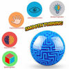 Picture of YongnKids Amaze 3D Gravity Memory Sequential Maze Ball Puzzle Toy Gifts for Kids Adults - Challenges Game Lover Tiny Balls Brain Teasers Game (Blue)