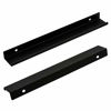 Picture of LC LICTOP 250mm/9.8" Black Mount Finger Pull for Home Kitchen Cabinets Drawers Collection ,Aluminum with Screws (6 Pcs)