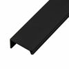 Picture of LC LICTOP 250mm/9.8" Black Mount Finger Pull for Home Kitchen Cabinets Drawers Collection ,Aluminum with Screws (6 Pcs)