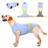 Picture of Kuoser Recovery Suit for Dogs Cats After Surgery, Professional Pet Recovery Shirt Dog Abdominal Wounds Bandages, Substitute E-Collar & Cone,Prevent Licking Dog Onesies Pet Surgery Recovery Suit L