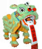 Picture of Mandala Crafts Hand String Puppet with Rod, Chinese Marionette Lion Toy, Lime Green