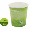 Picture of Special Green Grass Design, Hot Paper Cup,Eco-friendly,100% Blodegradable&Compostable (Green Grass, 8 0Z 100 count)