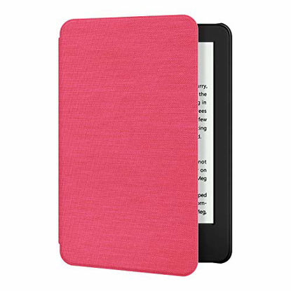 Picture of Ayotu Fabric Case for All-New Kindle 10th Gen 2019 Release Only - Thinnest&Lightest Smart Cover with Auto Wake/Sleep - Support Back Cover adsorption - (Not Fit Kindle Paperwhite 10th Gen 2018), Pink