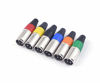 Picture of XLR Connectors, Devinal Colored 3 PIN XLR Ends, Male/Female Audio Mic Microphone DMX Plug Jack Socket, Nicked-Plated, Silver Contacts, Solder Type, 6-Pair