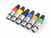 Picture of XLR Connectors, Devinal Colored 3 PIN XLR Ends, Male/Female Audio Mic Microphone DMX Plug Jack Socket, Nicked-Plated, Silver Contacts, Solder Type, 6-Pair