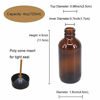 Picture of BPFY 12 Pack 4 oz Amber Boston Glass Bottle with Black Poly Cap, Funnel, Chalk Labels, Pen for Homemade Vanilla Extract, Essential Oils, Herbal Medicine, Wedding, Christmas, Holiday Gift (Amber)