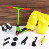 Picture of Mikemeng Finger Scooter with Tools and Shoes Finger Board Accessories for 6+ Years Old Kids Finger Toys- Pack 1 (Green Scooter)