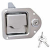 Picture of Stainless Truck Tool Box Latch Paddle Lock Replacement Handle 4-3/8x 3-1/4 with 2 Keys