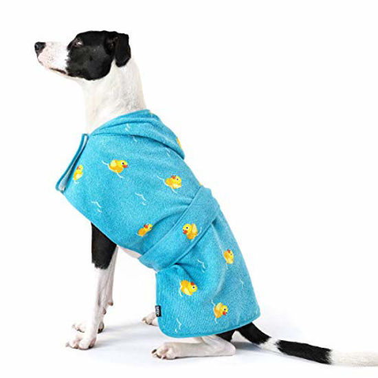 Picture of Barkbox Dog Bath Robe (Rubber Duck, Medium)