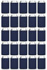 Picture of TahoeBay Blank Beer Can Coolers (25-Pack) Plain Bulk Collapsible Foam Soda Cover Coolies, Personalized Sublimation Sleeves for Weddings, Bachelorette Parties, HTV Projects (Navy Blue)