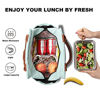 Picture of Insulated Lunch Box for Women Reusable Lunch Bag Durable Large Lunch Totes for Women Men Adult with Bottle Holder And Side Pockets for Work Picnic Travel - Heather Teal