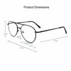 Picture of EYE ZOOM 3 Pack Aviator Style Metal Frame Reading Glasses with Spring Hinge (Black, Gunmetal and Silver, +1.25 Strength)