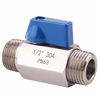 Picture of DERNORD Stainless Steel Ball Valve - 1/2 Inch NPT Thread Male Small Mini Ball Valve (1/2" Male&Male)