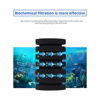 Picture of UPETTOOLS Aquarium Biochemical Sponge Filter, Ultra Quite Aquarium Air Pump Double Head Bio Sponge Fish Tank Foam Filter