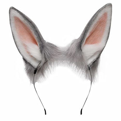 Picture of VIGVAN Handmade Rabbit Ears Cute Animal Ears Lolita Accessories Rabbit Ear Headband