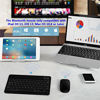 Picture of Protable Wireless Bluetooth Keyboard and Mouse Combo Rechargeable External Cordless Keyboard for Android Windows Tablet Cell Phone Surface iPad iPhone MacBook Air Pro iMac Mac Laptop (Black)