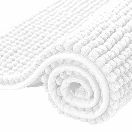 Subrtex Chenille Soft Rugs Super Water Absorbing Shower Mats - On