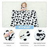 Picture of MICHLEY Animal Face Baby Hooded Swaddling Blanket for Boys Girls, Large Size Toddler Plush After Bath Blanket 0-3 Years(Cow)