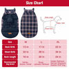 Picture of Reversible Dog Winter Jacket - Plaid Dog Cold Weather Clothes Warm Coat Waterproof & Windproof, Soft Comfortable for Medium Large Dogs Wearing