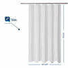 Picture of Long Stall Shower Curtain 54 x 78 inch, Fabric, Waffle Weave, Hotel Luxury Spa, 230 GSM Heavy Duty, Water Repellent, Machine Washable, Spa, White Pique Pattern Decorative Bathroom Curtain