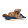 Picture of Reversible Paw Print Pet Bed in Blue / Cream, Dog Bed Measures 23.5L x 17W x 2.8H for Small Dogs, Machine Wash