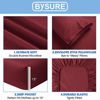 Picture of BYSURE Hotel Luxury Bed Sheets Set 6 Piece(Full, Burgundy) - Super Soft 1800 Thread Count 100% Microfiber Sheets with Deep Pockets, Wrinkle & Fade Resistant