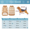 Picture of Dog Sweater Argyle - Warm Sweater Winter Clothes Puppy Soft Coat Dogs Cream Large