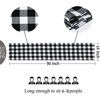 Picture of Senneny Buffalo Plaid Table Runner, Reversible Burlap & Cotton Table Runner, Farmhouse Buffalo Check Table Runner for Christmas Holiday Birthday Party Table Home Decoration