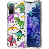 Picture of MOSNOVO Cool Dinosaur Case for Samsung Galaxy S20 FE, Clear Design Transparent Plastic Hard Back Case with TPU Bumper Protective Case Cover for Samsung Galaxy S20 FE 5G