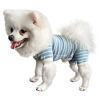 Picture of TONY HOBY Female/Male Pet Dog Pajamas Stripes 4 Legged Dog pjs Jumpsuit Soft Cotton Dog Clothes(L, Blue+White-Boys)