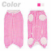 Picture of Kukaster Pet Dogs Recovery Suit Post Surgery Shirt for Puppy, Wound Protective Clothes for Little Animals(Pink White Plaid-m)