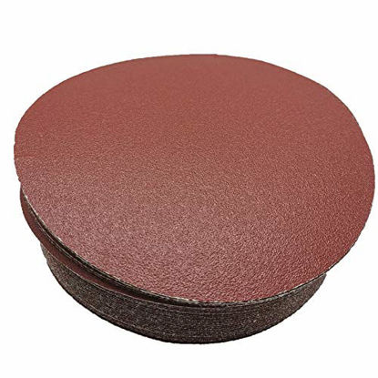 Picture of ISSTAR 40 Pcs 7-Inch 80 Grit Hook and Loop Sanding Discs Sandpaper for Random Orbit Sander