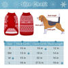 Picture of Dog Sweater Argyle - Warm Sweater Winter Clothes Puppy Soft Coat Dogs Red Medium