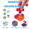 Picture of WorWoder Kids Magnetic Building Blocks Magic Magnetic 3D Puzzle Cubes, Set of 7 Multi Shapes Magnetic Blocks with 54 Guide Cards, Intelligence Developing and Stress Relief Fidget Toys for Kids Adults