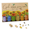 Picture of Sunflower Puzzle 1000 Piece Puzzles for Adults - Retro Sunflowers and Farmhouse Yellow Flower Hummingbird Animal Inspirational Wooden Jigsaw Puzzles for Family Activities Games - God Says You are