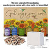 Picture of Sunflower Puzzle 1000 Piece Puzzles for Adults - Retro Sunflowers and Farmhouse Yellow Flower Hummingbird Animal Inspirational Wooden Jigsaw Puzzles for Family Activities Games - God Says You are