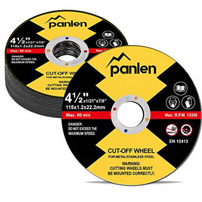 Picture of 25 Pack 4.5 Inch Cutoff Wheels for Metal, Premium Materials Stainless Steel Cutting Wheel,Thin Cut-Off Discs for Angle Grinder by Panlen (25)