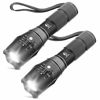 Picture of Tactical Flashlight, YIFENG XML T6 Ultra Bright LED flashlight with Adjustable Focus and 5 Light Modes for Camping Hiking Emergency (2 pack)