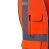 Picture of LOHASWORK Reflective Mesh Safety Vest - High Visibility Multi Pockets Breathable Workwear, ANSI/ISEA Standard (Large, Orange)