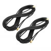 Picture of uxcell 2 Pcs RP-SMA Male to SMA Male Adapter Connector RG174 Coaxial Cable for Satellite Television Black 6m