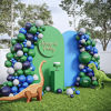 Picture of HOUSE OF PARTY Dinosaur Balloon Garland Arch Kit 158 Pcs | 5" 10" 12" 18" Dark Green, Green, Blue, Stone & Midnight Dinosaur Balloons |Dinosaur Birthday Party Supplies & Safari Birthday Party Supplies