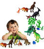 Picture of Dinosaur Toys Set, 31-Pieces. Educational Dinosaur Toys Pack, Toy Figures with T-Rex, Velociraptor, Triceratops, Stegosaurus, Prehistoric Fauna + Mountain. Great Child Learning Toy by MyFirstDino