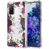 Picture of for Galaxy S20 FE Case,Samsung S20 Fe 5G Case, MOSNOVO Black Purple Flower Garden Floral Clear Design Shock Absorption Bumper Soft TPU Women Girl Cover Case for Samsung Galaxy S20 FE