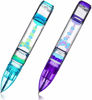 Picture of YUE ACTION Liquid Motion Timer Pen 2 Pack / Liquid Timer Pen / Multi Colored Fidget Pen for Office Desk Toys, Novelty Gifts ,Novelty Toys (Blue+Purple Set)